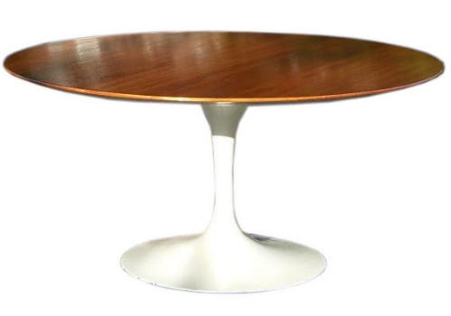 Knoll Saarinen Pedestal Collection Oval Dining Table